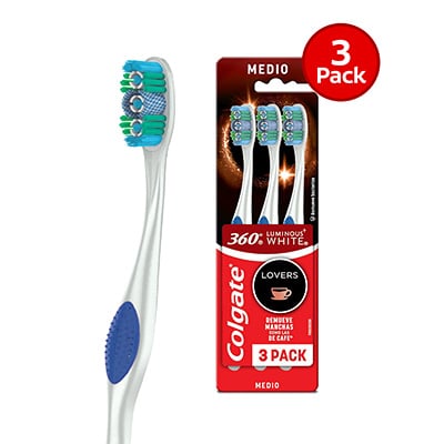 Cepillo Dental 360 Lum White 3PK
