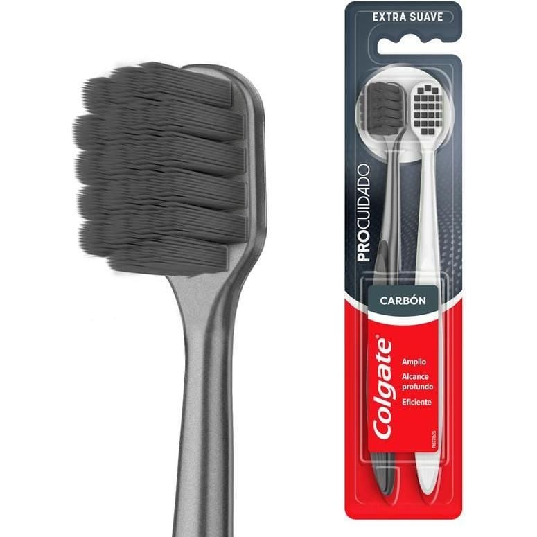 Cepillo Dental Carbon Ext Suave 2PK