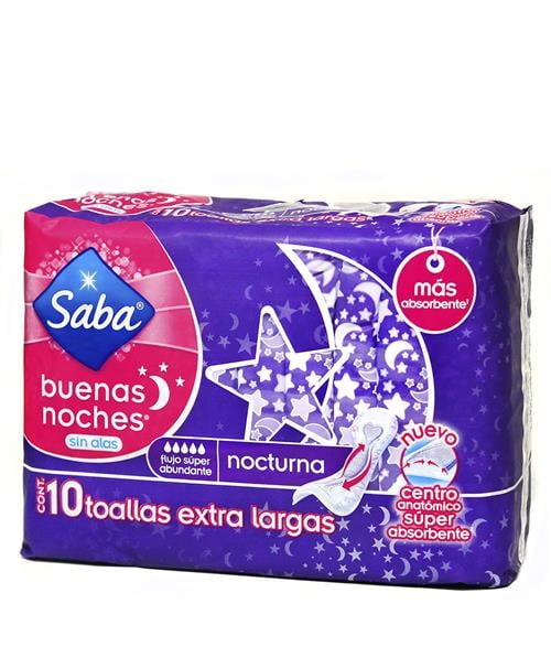 Toalla Sanitaria B.noches S/Alas 10S - Saba