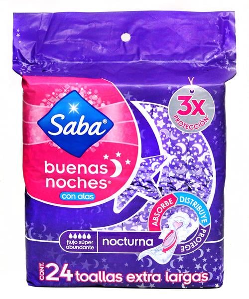 Toalla Femenina Ex. Larga 24S - Saba