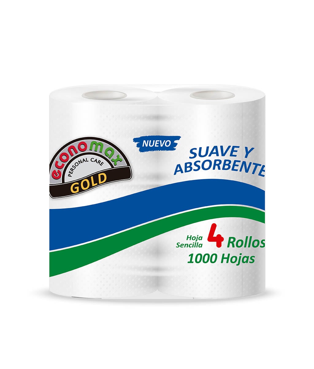 Papel Higienico Gold 1000H 4PK