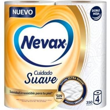 Papel Hig Cuidado Suave 350H 4PK