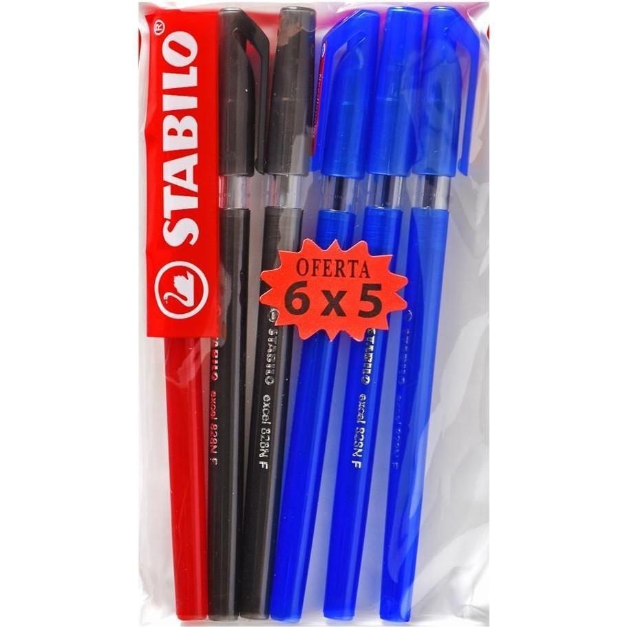 Lapicero P.fina Excel 5+1 Blist 6S - Stabilo
