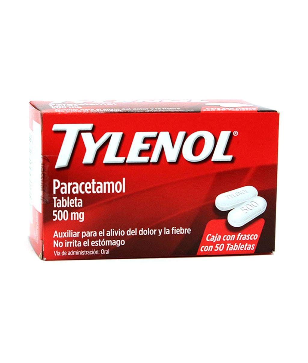 Acetominofen 500 MG Cja 60 Tbl - Tylenol